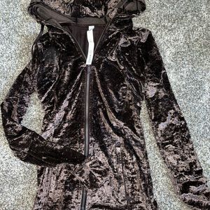 lululemon crushed velvet define jacket with hood